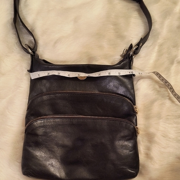 Black Leather Crossbody Bag - Picture 8 of 8
